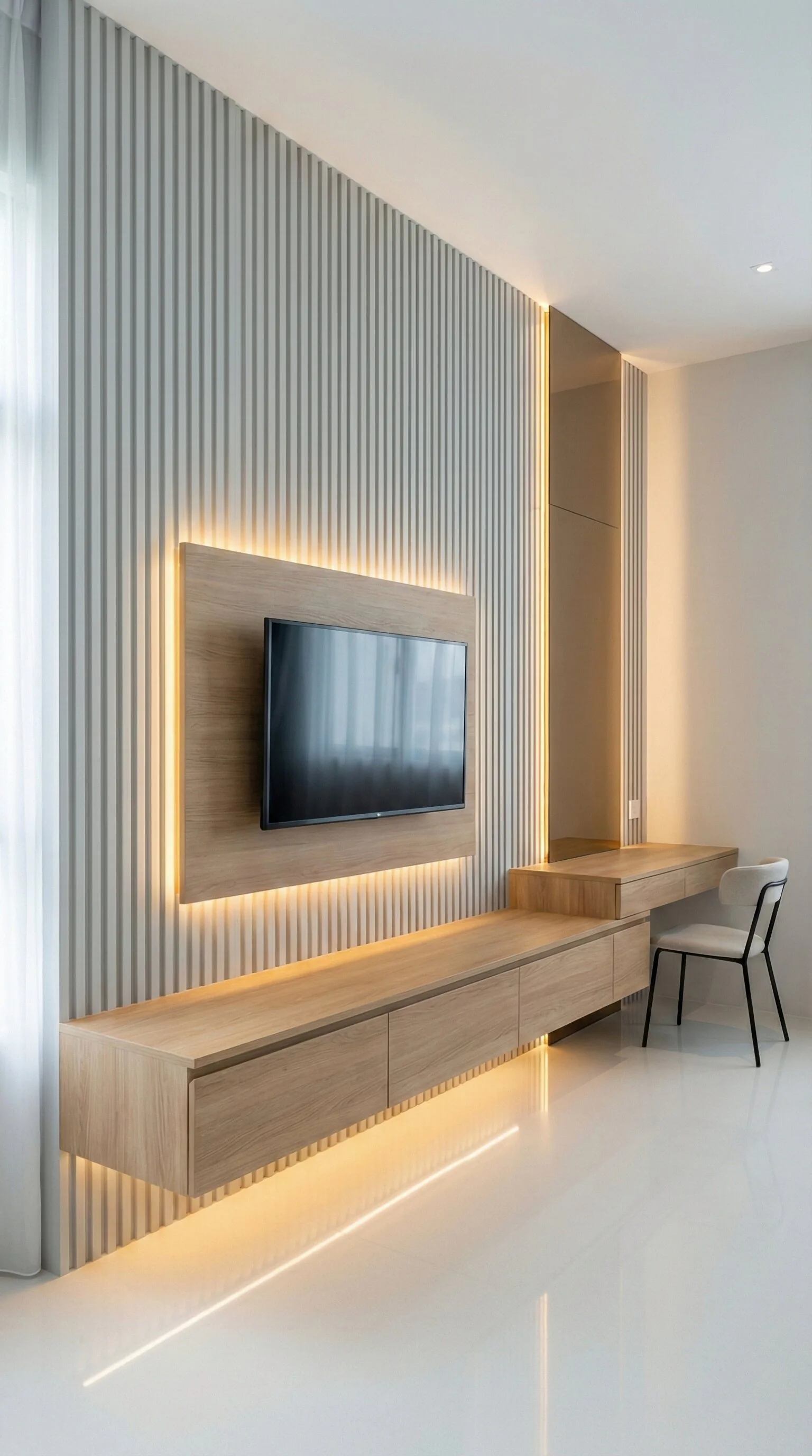 Detail of modern terrace kitchen